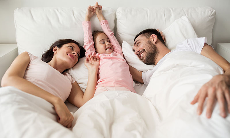 Families take co-sleeping to the next level: ‘Let’s just make it a giant bed’