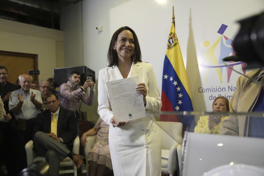 María Corina Machado is winner of Venezuela opposition primary that the government has denounced