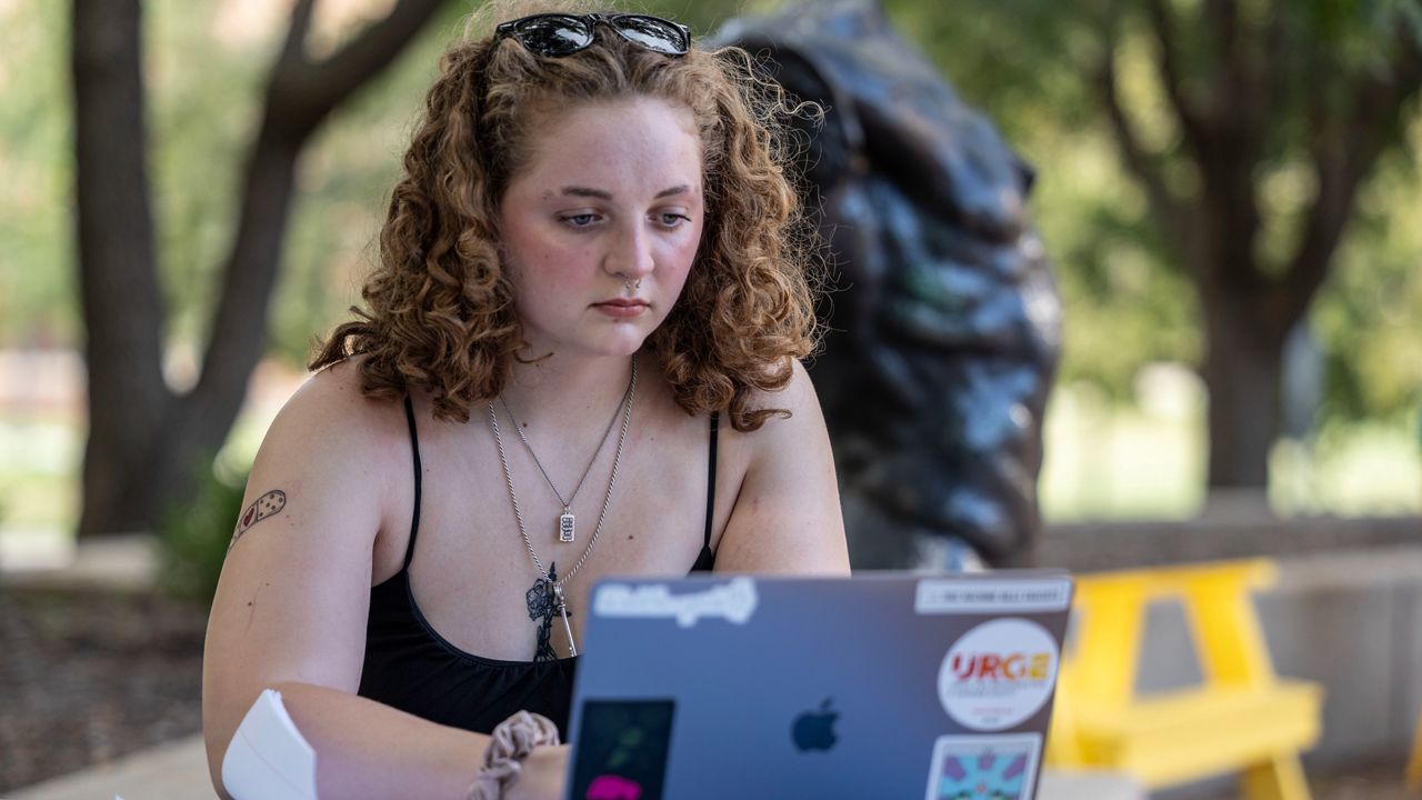 Her boyfriend watches gangbang video