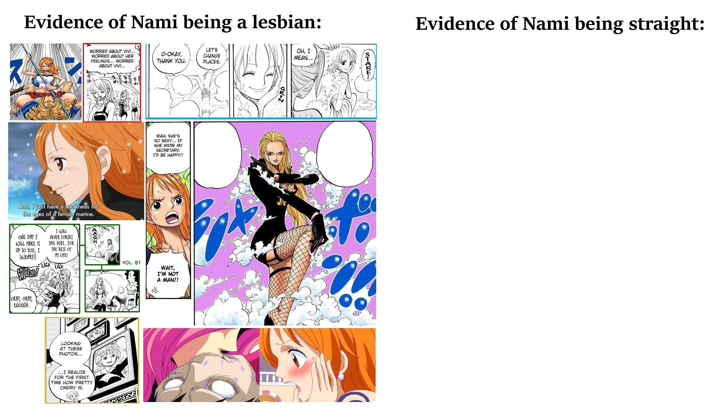 One piece lesbian