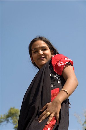 Modern indian girl Stock Photos and Images