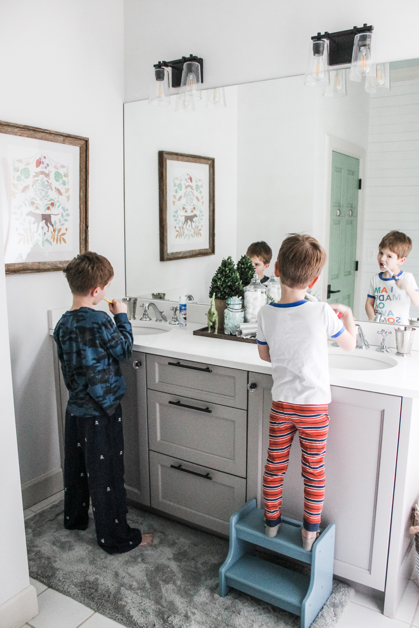 Boy coming bathroom