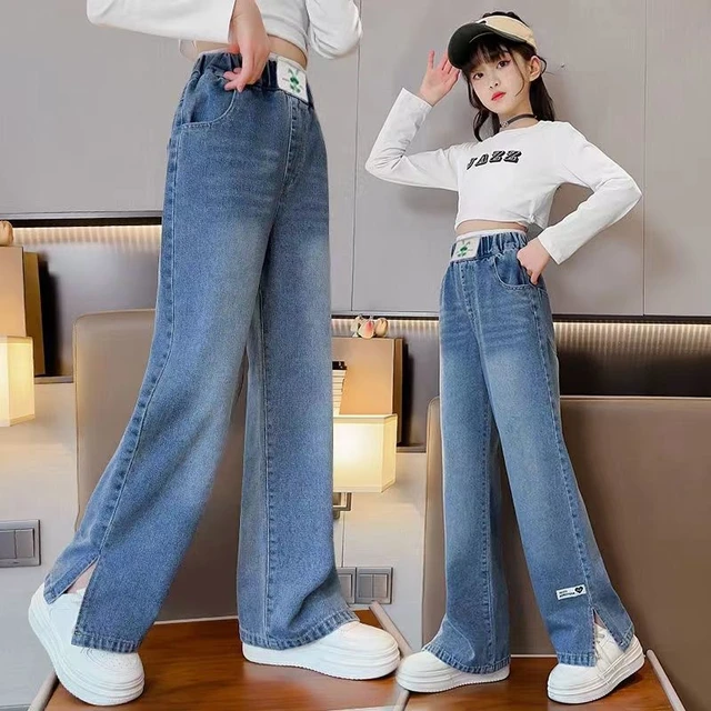 Girl and girl jeans pants