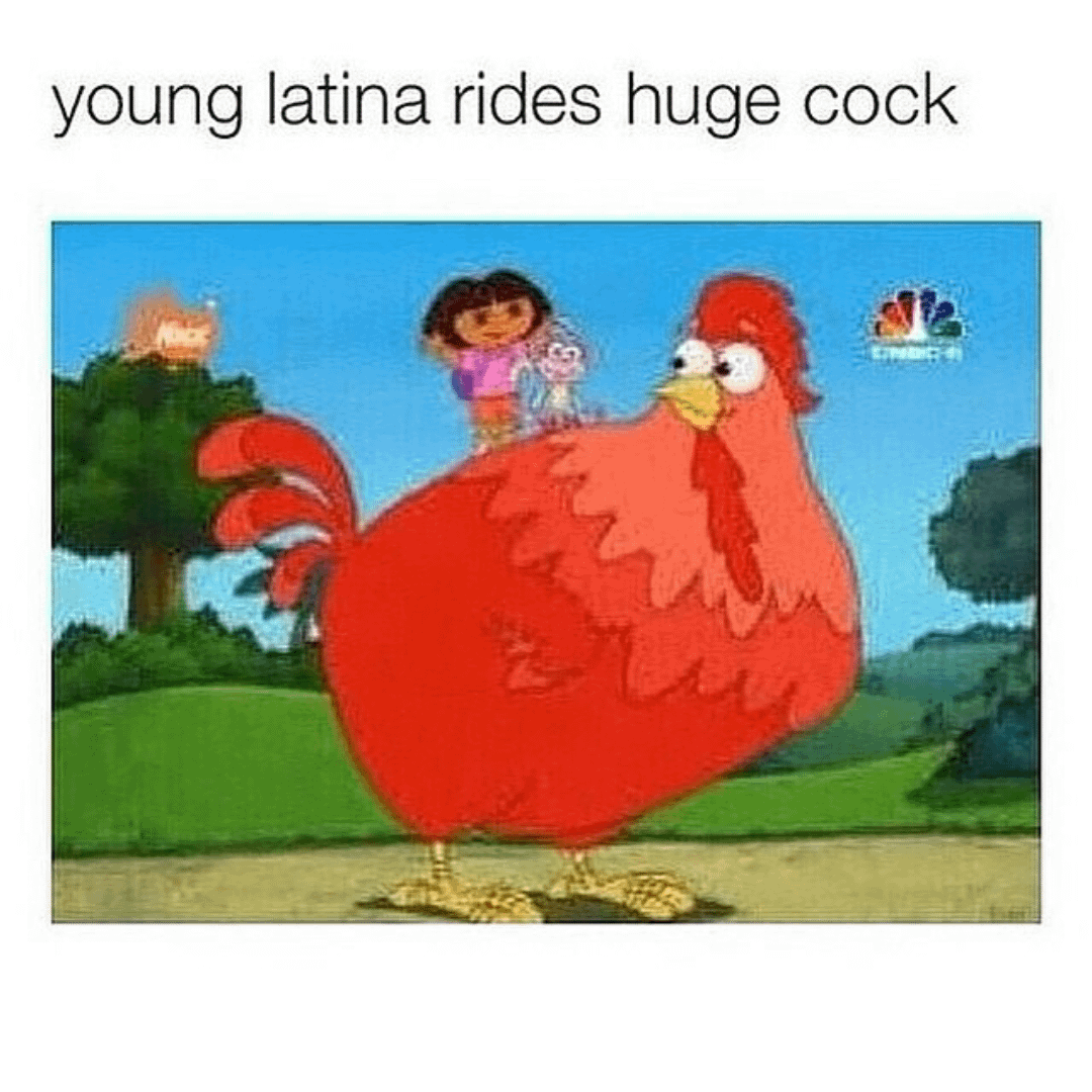 Latina teen riding